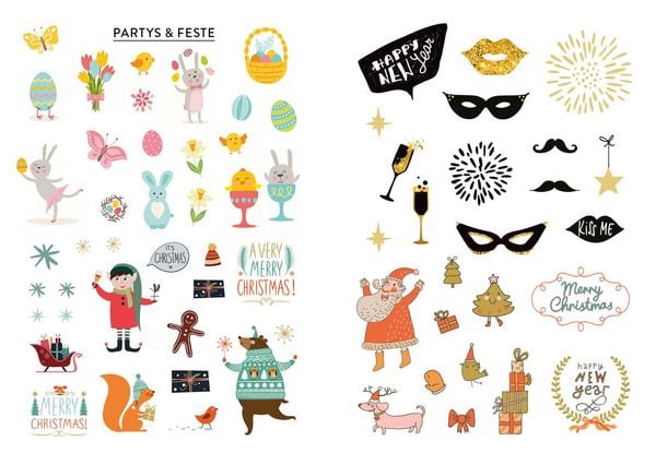 Produktbild: Mein Stickerbuch &ndash; Journal-Love: &uuml;ber 600 Letterings, s&uuml;&szlig;e Kawaiis und Schmuckelemente