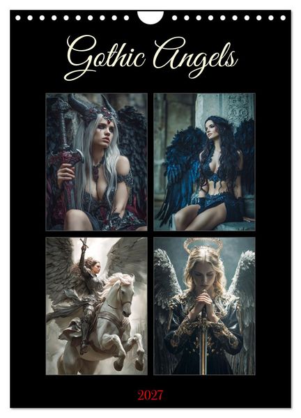 Produktbild: Gothic Angels (Wandkalender 2027 DIN A4 hoch), CALVENDO Monatskalender