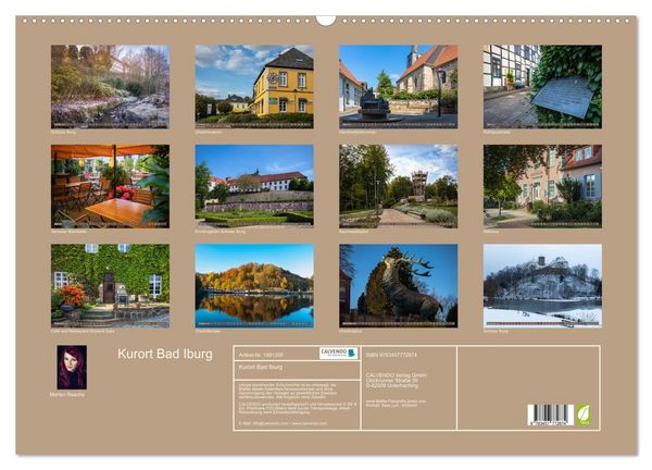 Produktbild: Kurort Bad Iburg (Wandkalender 2026 DIN A2 quer), CALVENDO Monatskalender