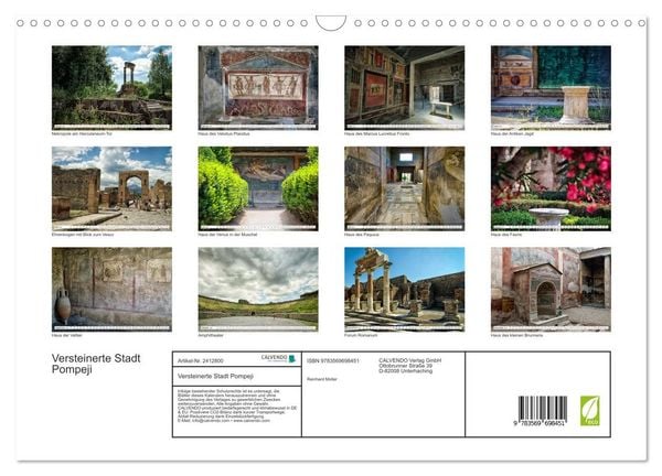 Produktbild: Versteinerte Stadt Pompeji (Wandkalender 2027 DIN A3 quer), CALVENDO Monatskalender
