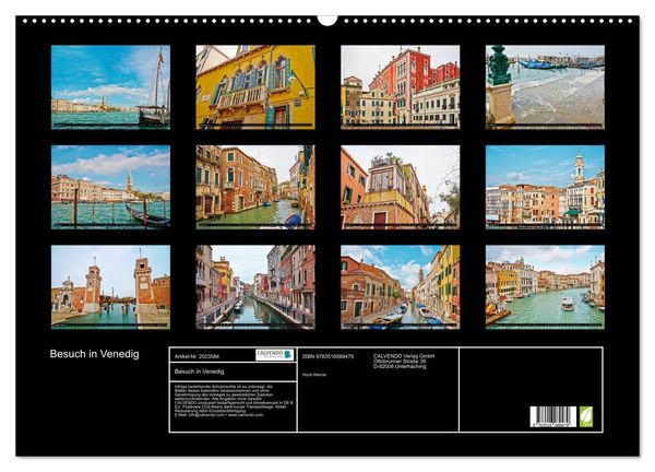 Produktbild: Besuch in Venedig (Wandkalender 2026 DIN A2 quer), CALVENDO Monatskalender