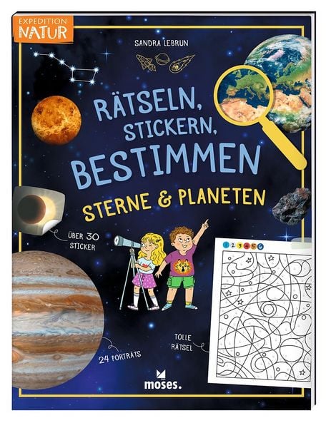 Produktbild: R&auml;tseln, Stickern, Bestimmen - Sterne & Planeten