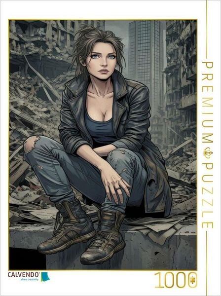 CALVENDO Puzzle Rosalia und das unbarmherzige Grau | 1000 Teile Lege-Größe 64x48cm Foto-Puzzle für glückliche Stunden