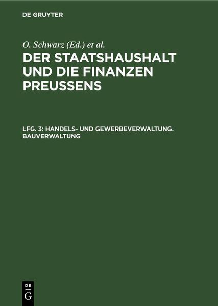 Produktbild: Handels- und Gewerbeverwaltung. Bauverwaltung
