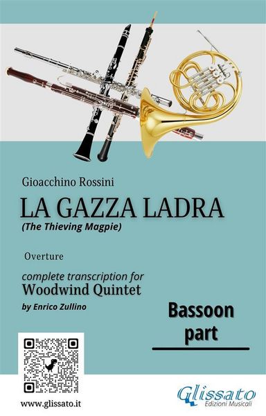 Produktbild: Rossini: La Gazza Ladra Overture - Bassoon Part for Woodwind Quintet (Intermediate/Advanced Level)