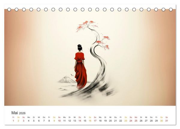 Produktbild: Japan - Kunst der Traditionen (Tischkalender 2026 DIN A5 quer), CALVENDO Monatskalender