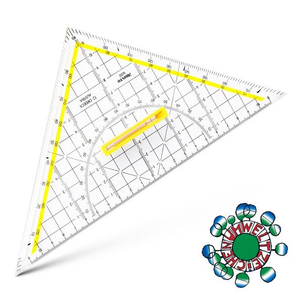 Produktbild: ARISTO TZ-Dreieck 25 cm Griff l&ouml;sbar, Facette, Tuschenoppen
