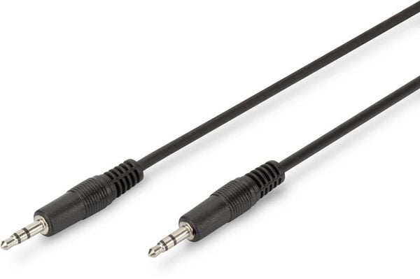 Digitus AK-510100-015-S Klinke Audio Anschlusskabel [1x Klinkenstecker 3.5 mm - 1x Klinkenstecker 3.5 mm] 1.50 m Schwarz