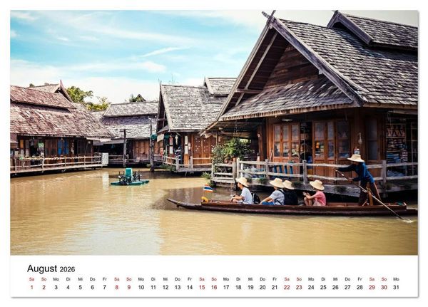 Produktbild: Sehnsuchtsland Thailand (Tischkalender 2026 DIN A5 quer), CALVENDO Monatskalender