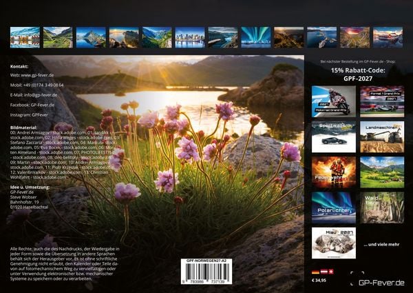 Produktbild: Norwegen &ndash; Im Land der Fjorde - 2027 - Kalender DIN A2