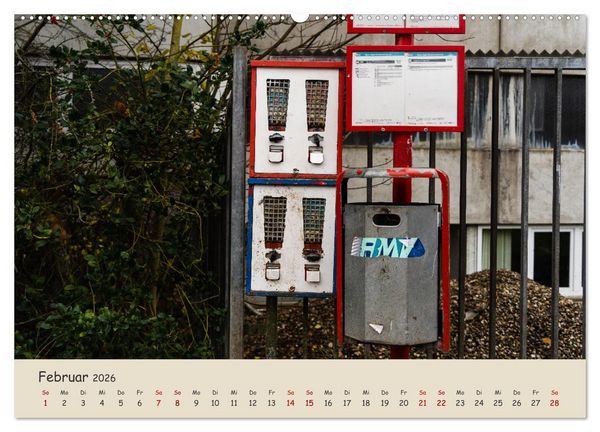 Produktbild: Kaugummiautomaten (hochwertiger Premium Wandkalender 2026 DIN A2 quer), Kunstdruck in Hochglanz