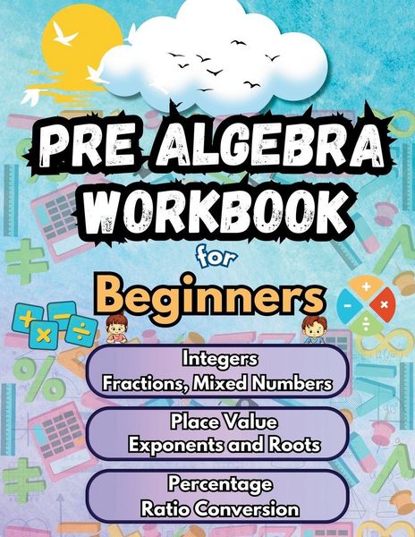 Produktbild: Summer Math Pre Algebra Workbook for Beginners Bridge Building Activities