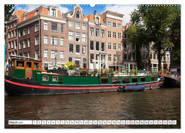 Produktbild: Discover Holland Amsterdam and the Coastal Landscapes of the Netherlands (High Quality Premium Wall Calendar 2027 DIN A2 landscape),CALVENDO 12 Month Wall Calendar