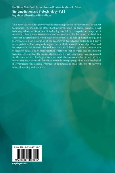 Produktbild: Bioremediation and Biotechnology, Vol 2