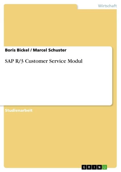 Produktbild: SAP R/3 Customer Service Modul