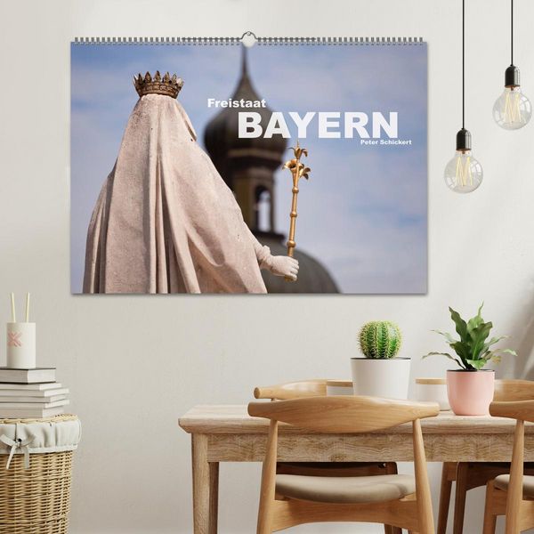 Produktbild: Freistaat Bayern (Wandkalender 2026 DIN A2 quer), CALVENDO Monatskalender
