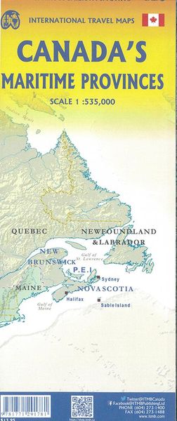 Produktbild: Canada's Maritime Provinces 1:535000