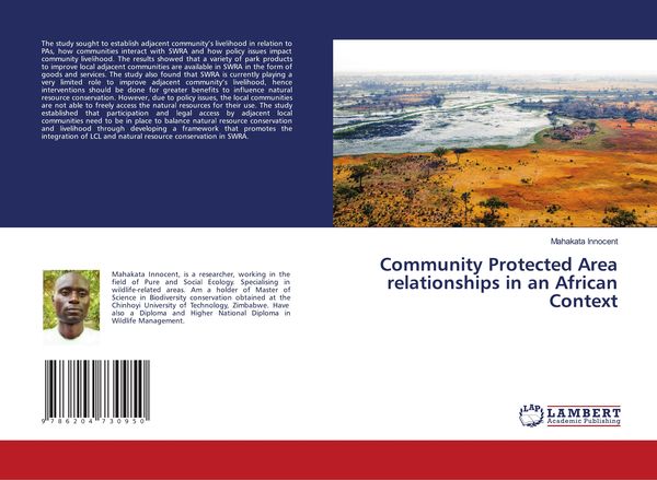 Produktbild: Community Protected Area relationships in an African Context