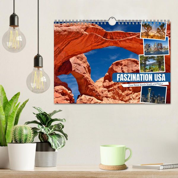 Produktbild: Faszination USA - Eine Reise durch Stadt und Natur (Wandkalender 2026 DIN A4 quer), CALVENDO Monatskalender
