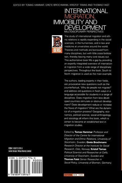 Produktbild: International Migration, Immobility and Development