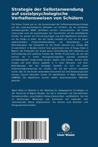 Produktbild: Strategie der Selbstanwendung auf sozialpsychologische Verhaltensweisen von Sch&uuml;lern