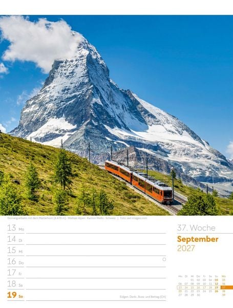 Produktbild: Faszination Alpenwelt Wochenplaner Kalender 2027