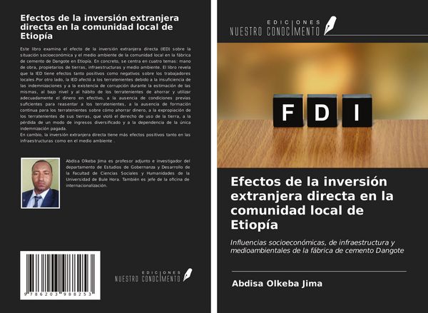 Produktbild: Efectos de la inversi&oacute;n extranjera directa en la comunidad local de Etiop&iacute;a