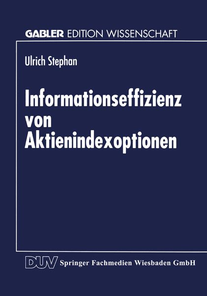 Produktbild: Informationseffizienz von Aktienindexoptionen