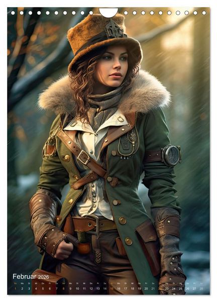Produktbild: Steampunk Ladies (Wandkalender 2026 DIN A4 hoch), CALVENDO Monatskalender