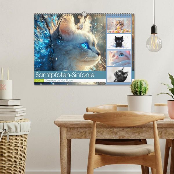 Produktbild: Samtpfoten-Sinfonie (Wandkalender 2026 DIN A3 quer), CALVENDO Monatskalender
