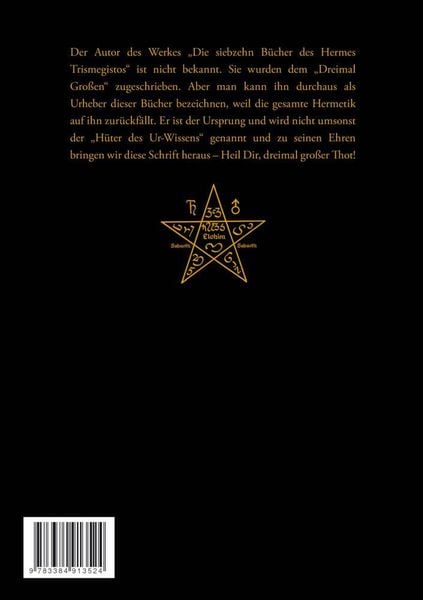 Produktbild: Die siebzehn B&uuml;cher des Hermes Trismegistos