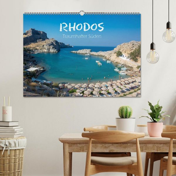 Produktbild: Rhodos - Traumhafter S&uuml;den (Wandkalender 2026 DIN A2 quer), CALVENDO Monatskalender