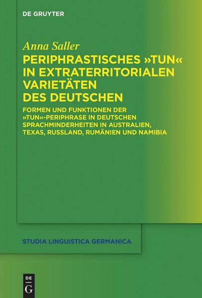 Produktbild: Periphrastisches "tun" in extraterritorialen Variet&auml;ten des Deutschen