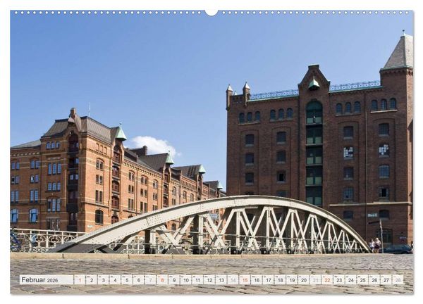 Produktbild: Hansestadt Hamburg (Wandkalender 2026 DIN A2 quer), CALVENDO Monatskalender