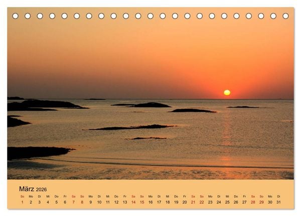 Produktbild: Lichtstimmungen des Nordens (Tischkalender 2026 DIN A5 quer), CALVENDO Monatskalender