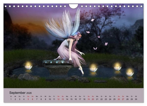 Produktbild: Elfenlichter, die Reise geht weiter (Wandkalender 2026 DIN A4 quer), CALVENDO Monatskalender