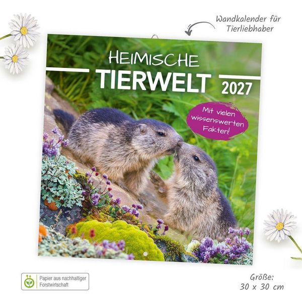 Produktbild: TR&Ouml;TSCH - Brosch&uuml;renkalender Heimische Tierwelt 2027