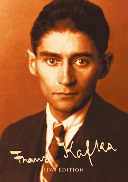 Produktbild: Notizbuch f&uuml;r Autoren - sch&ouml;n gestaltet mit Leseband - A5 Hardcover liniert - "Franz Kafka" - 100 Seiten 90g/m