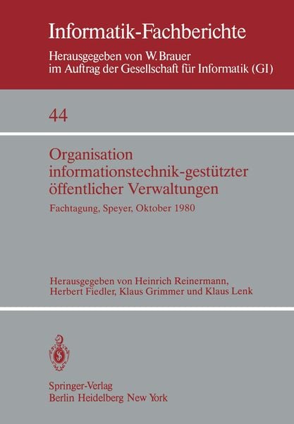 Produktbild: Organisation informationstechnik-gest&uuml;tzter &ouml;ffentlicher Verwaltungen