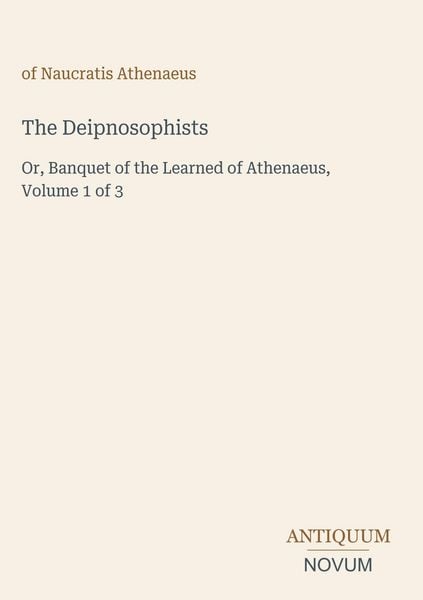 Produktbild: The Deipnosophists