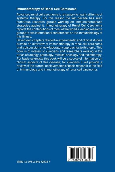 Produktbild: Immunotherapy of Renal Cell Carcinoma