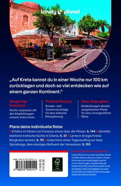 Produktbild: LONELY PLANET Reisef&uuml;hrer Kreta