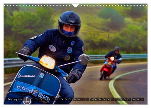 Produktbild: Low-angle shots of scooters (Wall Calendar 2026 DIN A3 landscape), CALVENDO 12 Month Wall Calendar