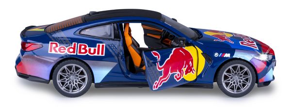 Produktbild: BMW M4 Diecast 1:24 blau inkl. Knopfzellen