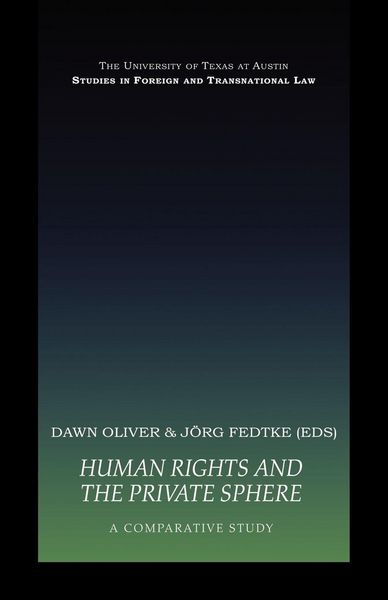Produktbild: Human Rights and the Private Sphere