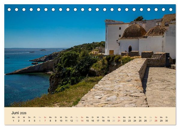 Produktbild: Ibiza Dalt Vila, Sa Penya und La Marina (Tischkalender 2026 DIN A5 quer), CALVENDO Monatskalender