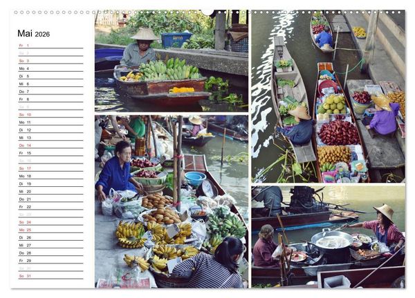 Produktbild: Das bunte Leben in Thailand (Wandkalender 2026 DIN A2 quer), CALVENDO Monatskalender