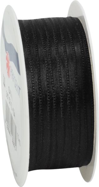 Produktbild: PR&Auml;SENT Geschenkband Satin, schwarz