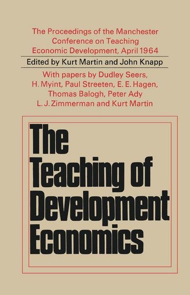 Produktbild: Teaching of Development Economics