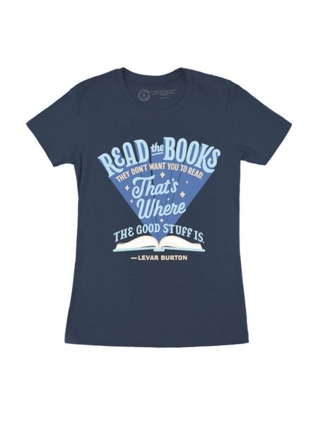 Produktbild: Levar Burton: Read the Books They Don't Want You to Read Women's Crew T-Shirt XXX-Large
